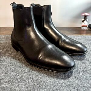 Men’s Leather Black Chelsea Boots